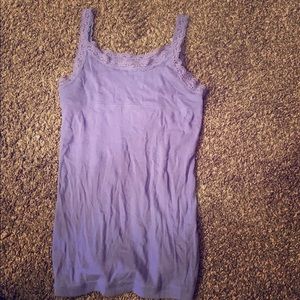 Plain purple tank top